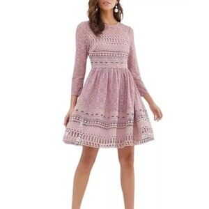 ASOS DESIGN Premium Lace Mini Skater Classic Dress USA Size 4